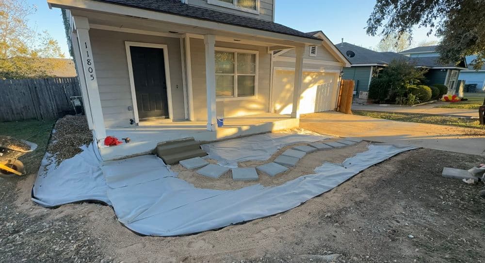 Front Yard Landscaping in Manor, Tx image