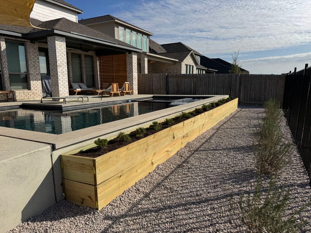 Backyard Makeover in Manor Tx