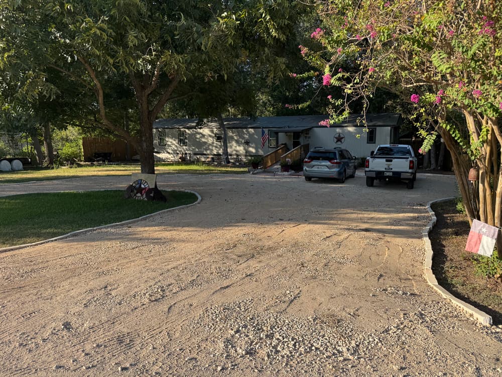 Gallery photos for Driveway Extension with Caliche Base and Limestone Border in Georgetown: Image #8